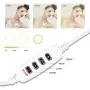 11.5" Selfie Ring Light with Stand and Phone Holder,Foldable Makeup Light 22" - 66” Stretchable Portable Selfie Desk Fill Light for Indoor Outdoor Live Stream/Makeup/YouTube/Tiktok/Vlogging,White 11.5" Selfie Ring Light with Stand and Phone Holder,Foldable Makeup Light 22" - 66” Stretchable Portable Selfie Desk Fill Light for Indoor Outdoor Live Stream/Makeup/YouTube/Tiktok/Vlogging,White