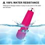 LOVEFUN Mini Wand Massager for Women/Men, Wireless Personal Massager Handheld with 8 Powerful Speeds & 20 Modes, Waterproof, USB Rechargeable Wand Massage for Back Neck Shoulder Legs, Quiet -Rose