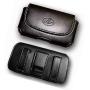 Wonderfly Horizontal Holster for Flip Phone or Smartphone Up to 4.25x2.25x0.85 Inch in Dimensions, a Leather Carrying Case with Belt Clip and Belt Loops