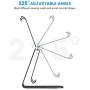 OMOTON Adjustable Tablet Stand iPad Stand Compatible with iPad 10.2 2019, New iPad Pro 11/12.9 inch 2020, iPad 9.7 2018, iPad Mini, iPad Air, Nintendo Switch, and All Cellphones Smart Phones, Black