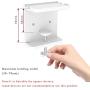 WGOAL Power Strip Holder, Outlet Surge Protector Wall Mount, Space-Save Power Strip Organizer with Mobile Phone Tablet Holder (White)