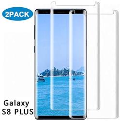 Galaxy S8 Plus Screen Protector [2-Pack], Tempered Glass Screen Protector [Case-Friendly][Easy to Install][Anti Fingerprint][Full Coverage] Screen Protector Compatible Samsung Galaxy S8 Plus