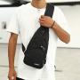 Mens Womens Sling Chest Shoulder Bag Outdoor Travel Crossbody Backpack with USB Charging Port
