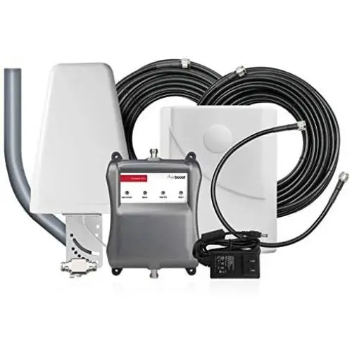 weBoost Connect 4G-X 471104 Cell Phone Signal Booster, Surge Protection Bundle, for Home/Office, Includes 4G High Performance Antenna, J-Mount, and Lightning Arrestor. Boosts 4G/LTE/3G weBoost Connect 4G-X 471104 Cell Phone Signal Booster, Surge Protection Bundle, for Home/Office, Includes 4G High Performance Antenna, J-Mount, and Lightning Arrestor. Boosts 4G/LTE/3G
