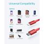 USB C to Lightning Cable, Anker New Nylon USB-C to Lightning Charging Cord for [6ft Apple MFi Certified] for iPhone 11 Pro/X/XS/XR / 8 Plus/AirPods Pro, Supports Power Delivery (Red)