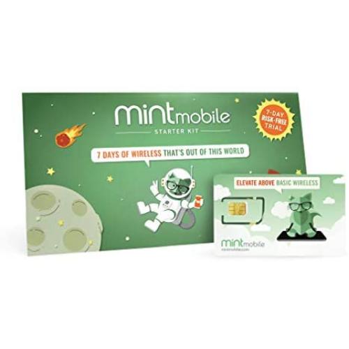 Mint Mobile Starter Kit | Verify Compatibility with Our Talk, Text & Data Plans (3-in-1 GSM SIM Card)