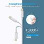 Lightning Cable MFi Certified - Nikolable 3Pack 6FT Lightning to USB-A Cable for iPhone Charger, Durable Fast Charging Cord Compatible with iPhone 11 Pro Max XS XR 8 7 6 Plus 5S iPad iPod, White