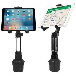 Cellet Tablet Mount with a Cup Holder Base Compatible for Apple iPad Pro 12.9 Air Mini 4 3 2 Air Samsung Galaxy Tab S5e S4 S3 A/E Amazon Kind Fire HD LG G Pad F2 8.0 Surface (13 inch Tall Straight