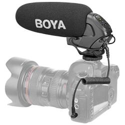 DSLR On-Camera Super-Cardioid Shotgun Microphone Broadcast, BOYA BY-BM3031 Condenser Interview Capacitive Microphone Camera Video Mic for Canon Nikon Sony DSLR Camcorder