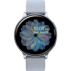Samsung Galaxy Watch Active2 (Silicon Strap + Aluminum Bezel) Bluetooth - International (Cloud Silver, R830-40mm)