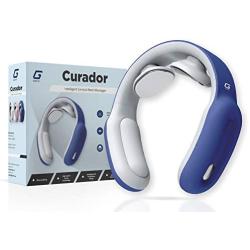 Curador Neck Massager,Intelligent Portable Neck Massager by Garatic with Heat Cordless,3 Modes 15 Levels Smart Deep Tissue Trigger Point Massage Use at Home,Office,Outdoor,