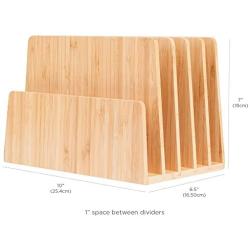 MobileVision Bamboo Multi Device Organizer for Smartphones, Tablets and Laptops, 5 Slots