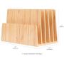 MobileVision Bamboo Multi Device Organizer for Smartphones, Tablets and Laptops, 5 Slots