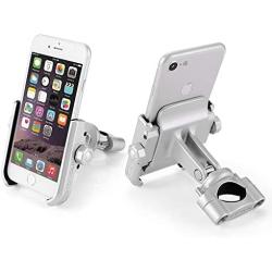 RMPH-Mobile Phone Holder Bike Motorcycle Phone Mount Aluminum Alloy Bicycle Cell Phone Holder Accessories Fits iPhone X Xs 7 7 Plus 8 8 Plus iPhone 6s 6s Plus Galaxy S7 S6 S5