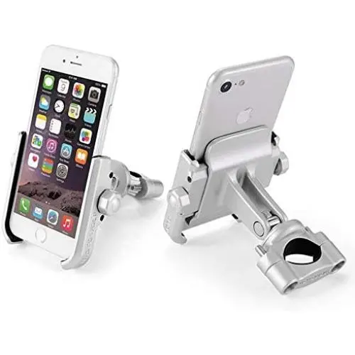 RMPH-Mobile Phone Holder Bike Motorcycle Phone Mount Aluminum Alloy Bicycle Cell Phone Holder Accessories Fits iPhone X Xs 7 7 Plus 8 8 Plus iPhone 6s 6s Plus Galaxy S7 S6 S5 RMPH-Mobile Phone Holder Bike Motorcycle Phone Mount Aluminum Alloy Bicycle Cell Phone Holder Accessories Fits iPhone X Xs 7 7 Plus 8 8 Plus iPhone 6s 6s Plus Galaxy S7 S6 S5