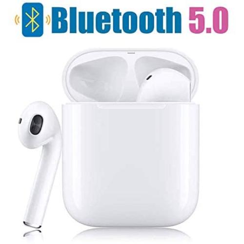 Bluetooth Wireless Earbuds Noise Canceling Sports Headphones with Charging Case IPX5 Waterproof Stereo Earphones in-Ear Built-in HD Mic Headsets for iPhone Android