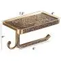 Antique Bronze Finish Color Toilet Paper Holder,Aluminium Material Bathroom Toilet Phone Shelf,Bathroom Rack Shelf with Hook Design Antique Bronze Finish Color Toilet Paper Holder,Aluminium Material Bathroom Toilet Phone Shelf,Bathroom Rack Shelf with Hook Design