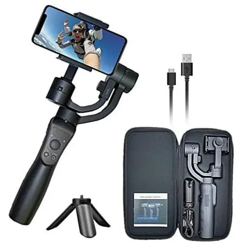 Wiser X01 3-Axis Gimbal Stabilizer for Smartphone, YouTube, Live Streaming ,Selfie, iPhone, Android and Gopro