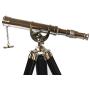 Vintage Tripod Reflecting Telescope Antique Dutch Brass Nautical Unique Eyepiece Harbour Master Stand