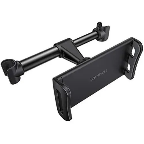 Car Headrest Mount, Lamicall Tablet Headrest Holder - Stand Cradle Compatible with Devices Such as iPad Pro Air Mini, Galaxy Tabs, Other 4.7-10.5" Cellphones and Tablets - Black Car Headrest Mount, Lamicall Tablet Headrest Holder - Stand Cradle Compatible with Devices Such as iPad Pro Air Mini, Galaxy Tabs, Other 4.7-10.5" Cellphones and Tablets - Black