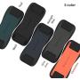 Sinjimoru Silicone Mobile Phone Grip with Stand, Cell Phone Stand for Desk & Secure iPhone Holder Strap for All Smartphone. Sinji Grip Silicone Black