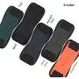 Sinjimoru Silicone Mobile Phone Grip with Stand, Cell Phone Stand for Desk & Secure iPhone Holder Strap for All Smartphone. Sinji Grip Silicone Black