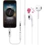iPhone Headphone Adapter (2 Pack)[Apple MFi Certified] for iPhone 7/7Plus/8/8Plus/X/Xs/XR/11 pro/SE Adapter Headphone Jack, Lightning Dongle to 3.5 mm Headphone Adapter Jack Compatible with All iOS