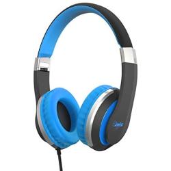 Kids Headphones Elecder i41 Headphones for Kids Children Girls Boys Teens Foldable Adjustable On Ear Headphones with 3.5mm Jack for iPad Cellphones Computer Kindle Airplane School Black&Blue