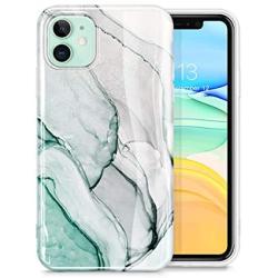 GVIEWIN Marble iPhone 11 Case, Ultra Slim Thin Glossy Soft TPU Rubber Gel Phone Case Cover Compatible iPhone 11 6.1 Inch 2019 (Agaria/Cyan)