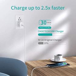 USB C Charger, CHOETECH 18W PD Fast Charger Ultra-Compact Type C Wall Charger Compatible iPhone 11/11 Pro/11 Pro Max/X/XS/XR/8/8 Plus, iPhone SE, iPad Pro, Pixel 3/4, Galaxy S10+/S10/S9, LG and More