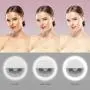 Auxiwa Clip on Selfie Ring Light [Rechargeable Battery] with 36 LED for Smart Phone Camera Round Shape, White