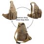 Canvas Sling Bag Crossbody Backpack Daypack Chest Shoulder Bag Chest Multipurpose Backpack