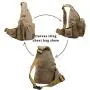 Canvas Sling Bag Crossbody Backpack Daypack Chest Shoulder Bag Chest Multipurpose Backpack