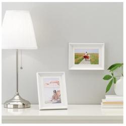 KNOPPANG Frame 4x6" White wood Photo Holders 1pack