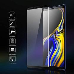 [2 Pack] Galaxy Note 9/Note 8 Screen Protector, Full Coverage Tempered Glass [3D Curved] [Anti-Scratch] [High Definition] 9H Protective Film Tempered Glass Screen Protector for Samsung Galaxy Note 9