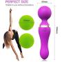 Personal Massager Handheld for Women Mini Wand Massager with 9 Powerful Speed Electric Body Massage Wand & Deep Tissue Massage Ball for Back Neck Shoulder Legs