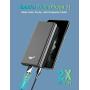 Ultra Compact Power Bank External Battery Pack for Cell Phone, One of The Smallest and Lightest 25000mAh Portable Charger with USB C/A in Dual Port Compatible with iPhone 6/7/8/XS/XR/11, iPad, Black