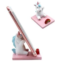 Amamcy Cute Unicorn Cell Mobile Phone Holder Stand, Smartphone Desk Holder for iPhone Xs/Max/XR/X/8/7 Plus/Google Pixel/Samsung Galaxy Note