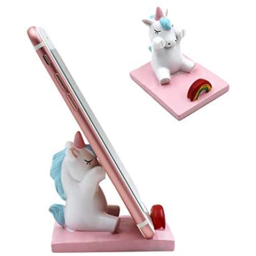 Amamcy Cute Unicorn Cell Mobile Phone Holder Stand, Smartphone Desk Holder for iPhone Xs/Max/XR/X/8/7 Plus/Google Pixel/Samsung Galaxy Note