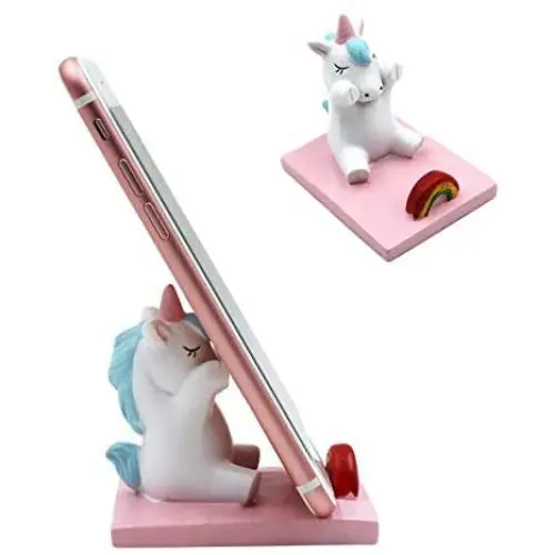 Amamcy Cute Unicorn Cell Mobile Phone Holder Stand, Smartphone Desk Holder for iPhone Xs/Max/XR/X/8/7 Plus/Google Pixel/Samsung Galaxy Note Amamcy Cute Unicorn Cell Mobile Phone Holder Stand, Smartphone Desk Holder for iPhone Xs/Max/XR/X/8/7 Plus/Google Pixel/Samsung Galaxy Note