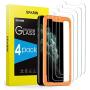 [4 Pack] Screen Protector for iPhone 11 Pro/iPhone Xs/iPhone X, SPARIN Tempered Glass Screen Protector for iPhone 11 Pro 2019 (5.8 Inch) - Alignment Frame/Highly Responsive