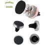 Phone Ring Holder Finger Kickstand 360° Rotation Metal Ring Grip with Magnetic Phone Car Mount Holder Car Air Vent Magnetic Mount Car Phone Holder for iPhone 11 Pro Xs Max XR X 8 All Smartphone(black)