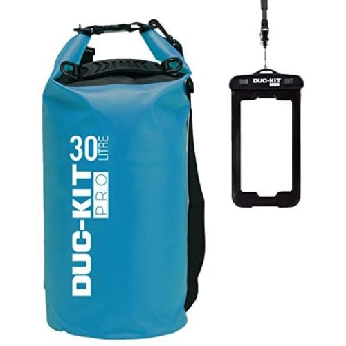 Duc-Kit Pro Waterproof Dry Bag + Smart Phone IPX8 Case, 2 Adjustable Shoulder Straps as Standard.