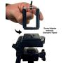 DaVoice Cell Phone Tripod Mount Adapter, Compatible with iPhone Holder, Smartphone Camera Stand Universal Clamp Attachment Clip (Black)