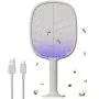 Solove Bug Zapper Racket for Indoor Outdoor Use, USB Rechargeable Electric Fly Swatter for Fly, Bug, Pest, Insects, Mosquito Killer, Fly Zapper for Home, Yard, Camping (Grey) Solove Bug Zapper Racket for Indoor Outdoor Use, USB Rechargeable Electric Fly Swatter for Fly, Bug, Pest, Insects, Mosquito Killer, Fly Zapper for Home, Yard, Camping (Grey)