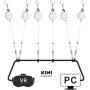 KIWI design 6 Packs Retracable VR Cable Management | Ceiling Suspension System Compitable with Vive/Vive Pro Virtual Reality/Oculus Rift/Playstation VR/Microsoft MR VR Accessories (White) KIWI design 6 Packs Retracable VR Cable Management | Ceiling Suspension System Compitable with Vive/Vive Pro Virtual Reality/Oculus Rift/Playstation VR/Microsoft MR VR Accessories (White)