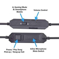 3Ft Inline Mute with Volume Control Cable Cord Wire for Astro A10 A40 A40 TR Gaming Headsets Designed for PC, Mobile, Smartphones, Xbox One and PS4 Gaming