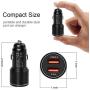 Fast Metal Car Charger Adapter for Samsung A01 A21 A51 A11 Galaxy S20 Plus Ultra/ A50/A20/Note 10 10+/S10 5G S10E,A41 A50S,Nokia 6.2 7.2 8.2/3.1 A/3.1 C,30W 2 USB Port:Quick Charge 3.0+2.4A+6FTCable