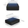 Multi Device Charging Station MSTJRY USB Charging Dock Switch Cell Phone 5 Port Charging Station Multiple Devices(Black, 5 Short Cables Included)