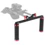 CAMVATE 15mm Rod Clamp Handgrip with for DSLR Camera Shoulder Mount Supporting Rig(Red)